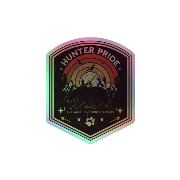 Over the Land™ Collection Holographic Stickers || Hunter Pride