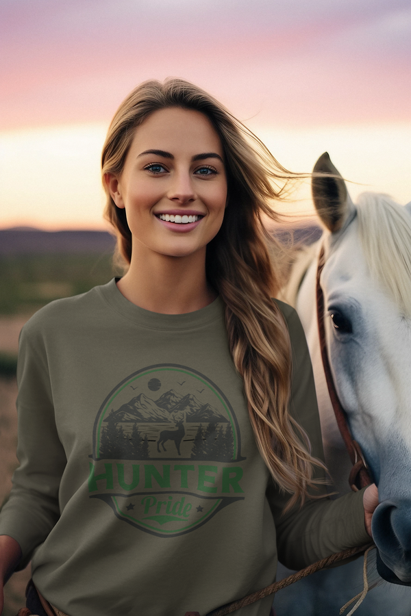 Out West Hunter Pride™ Collection Women's Long Sleeve Shirt || Hunter Pride