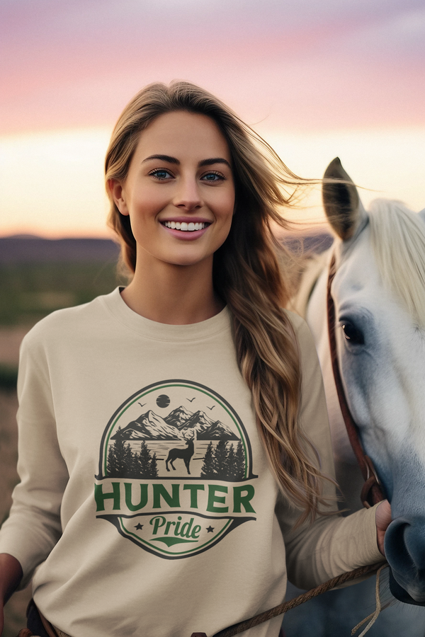 Out West Hunter Pride™ Collection Women's Long Sleeve Shirt || Hunter Pride