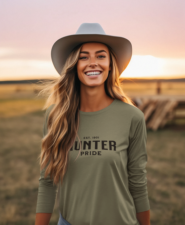 Est. 1901™ Collection Women's Long Sleeve Shirt || Hunter Pride