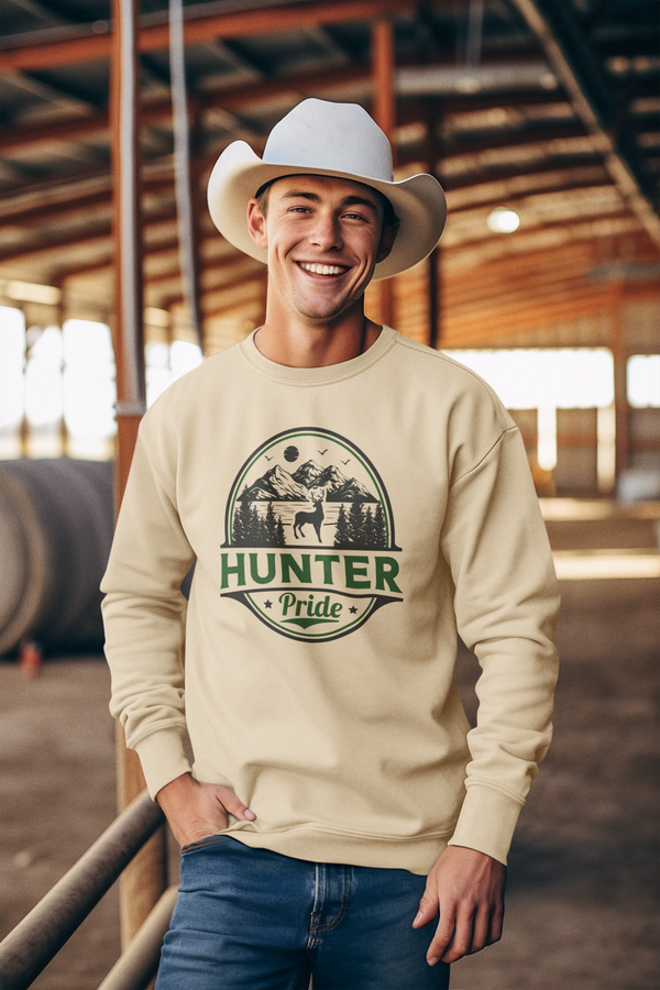 Out West Hunter Pride™ Collection Men's Crewneck Sweatshirt || Hunter Pride