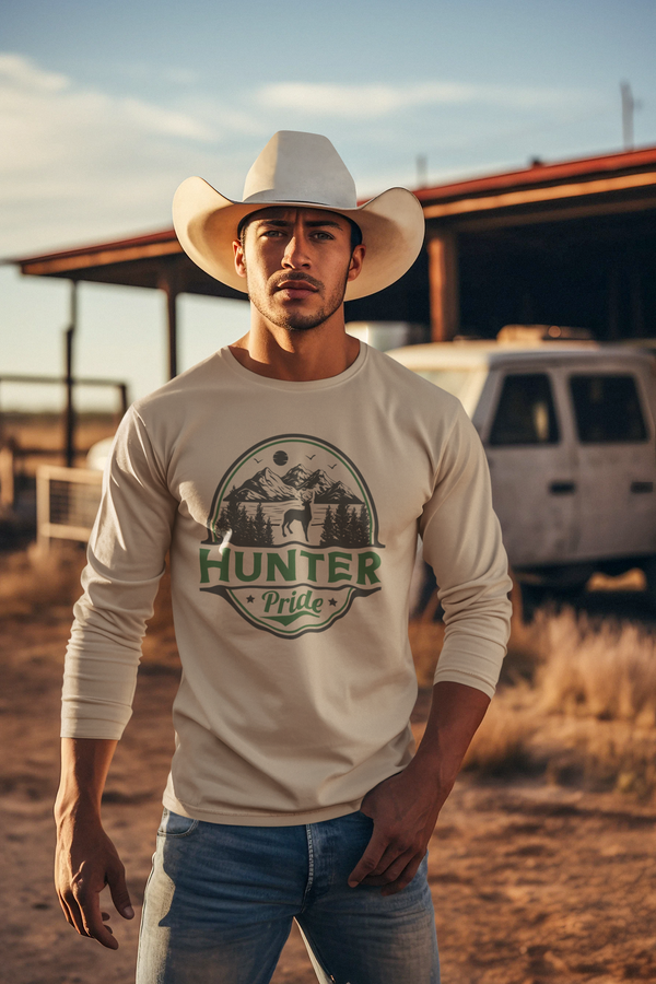 Out West Hunter Pride™ Collection Men's Long Sleeve Shirt || Hunter Pride